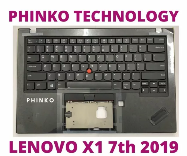 Lenovo ThinkPad X1 Carbon 7th Gen Palmrest Cover Keyboard US Black backlight