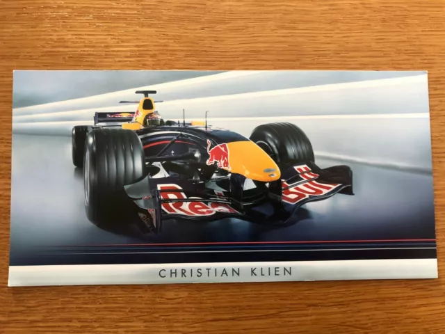 Christian Klein Red Bull Racing Formula One F1 Official Photocard