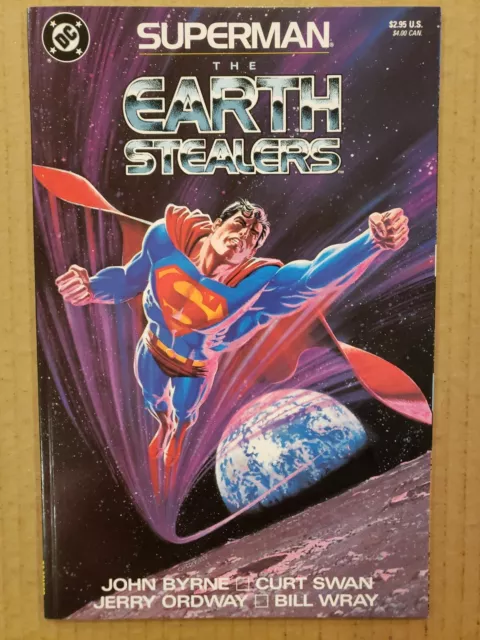 Superman The Earth Stealers John Byrne DC 1988 TPB Beautiful NM