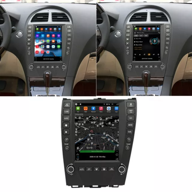 9.7" Vertical Android 11 Stereo Radio GPS Navi For 06-12 Lexus ES Series A Style