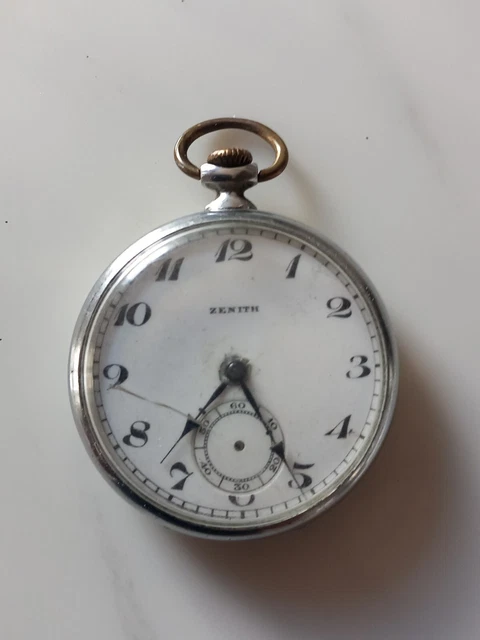 Montre Gousset Ancienne En Métal - À Réviser Ou Pour Pièces - Réf. 146-5/A1 - Occasion