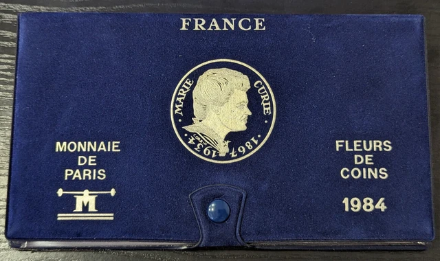 Monnaie de Paris Coffret FDC 1984 Fleur de Coin 12 pièces