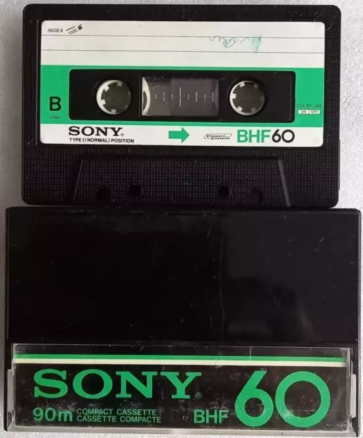 SONY BHF60 Used Vintage Cassette Tape, made in Japan