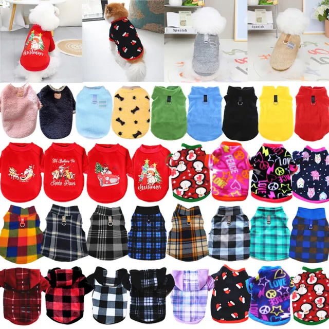 Winter Dog Clothes Warm Christmas Sweater For Small Dogs Pet Clothing Coat Knit/