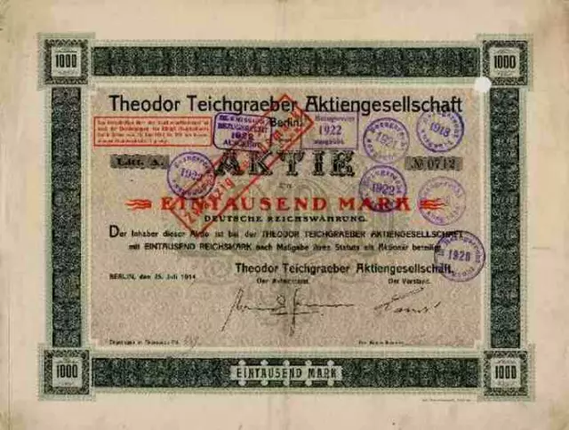 Theodor Teichgraeber Berlin Gründer 1914 Leipzig Plauen Norderstedt Tetenal 1000