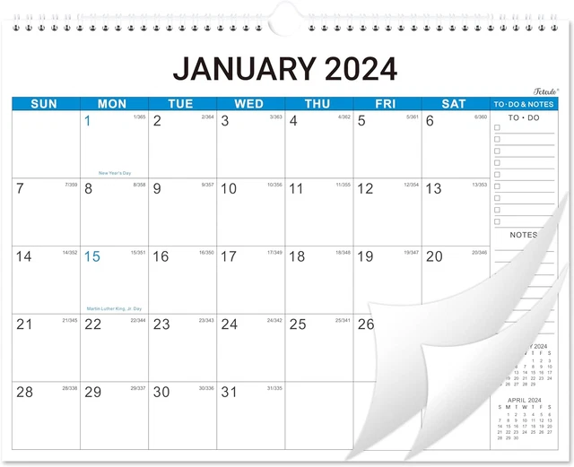 2024 WALL CALENDAR 12 Months Wall Calendar from Jan. 2024 Dec. 2024