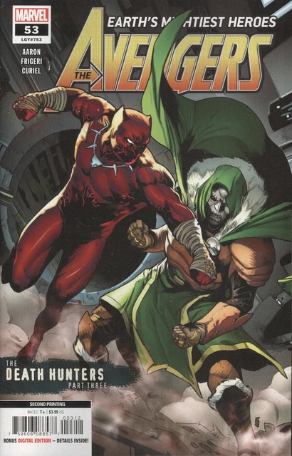 Avengers #53 2Nd Printing Frigeri Variant Vf/Nm Marvel Hohc 2022