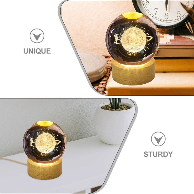 Usb Led Ball WOODEN LED LIGHT Base for Crystal Balls Display Stand USB Powered Khaki ...