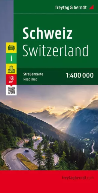 Schweiz 1 : 400 000 | (Land-)Karte | Englisch (2019) | 1 S. | Freytag + Berndt