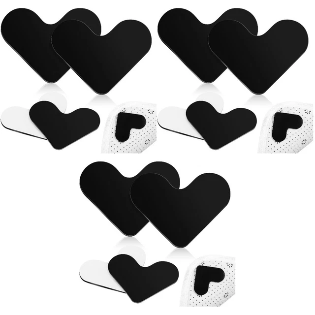 12 piezas pinzas para alfombras en forma de corazón