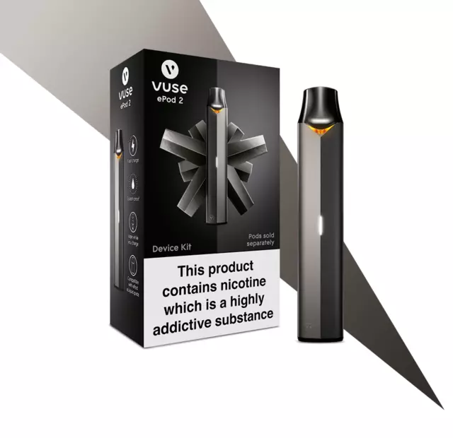 Vuse ePod 2 Device  Black ( Compatible with both Vype and Vuse Pods )