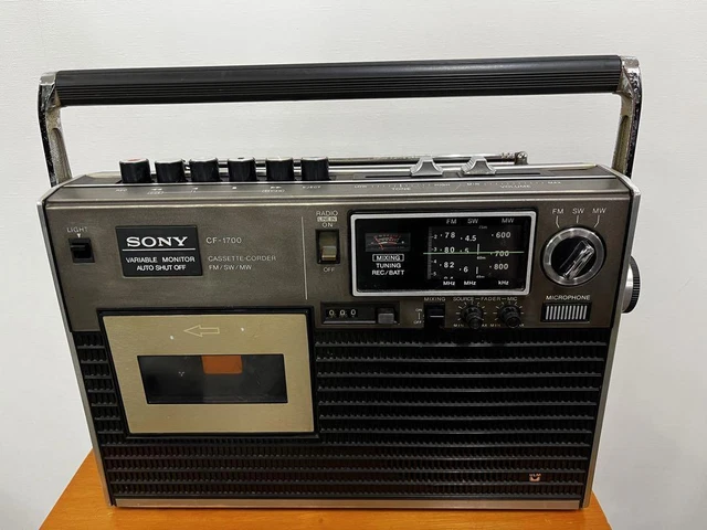 SONY ソニー CF-1990 ラジカセ FM/SW/MW 3バンド中古動作品 SONY ソニー CF-1990 ラジカセ FM/SW/MW 3バンド中古動作品 2025年最新】