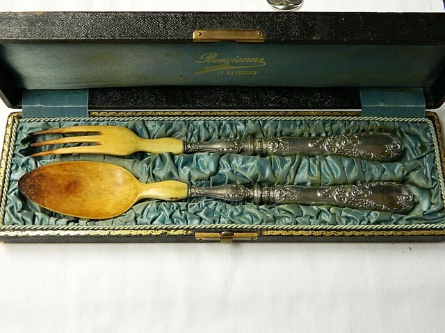 Couverts à poisson argent poinçon minerve et vermeil décor - Catawiki