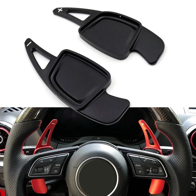 Estensione cambio paddle volante nero CNC per Audi A6 C8 A7 4KA A8 S4 S5