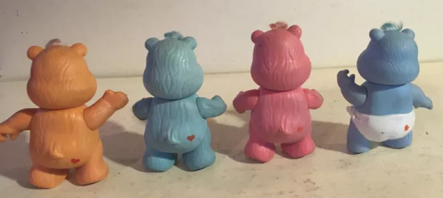 Vintage care bear lot of 4 Baby Hugs, Friendship & BedTime Bear 2