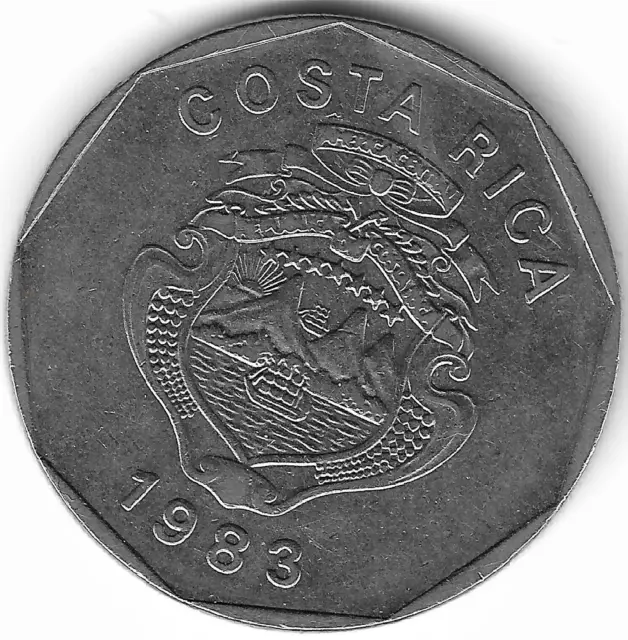 Costa Rica 20 Colones 1983 KM# 216 & BONUS Coin