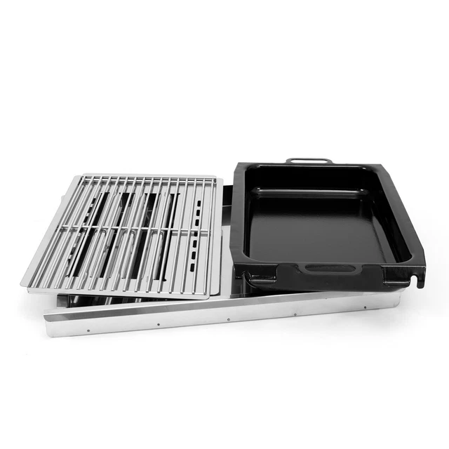 Edelstahl-Brenner Gasgrill Gasbräter fahrbar 3-flammig 11kW BBQ Neu GT3EMFB 3
