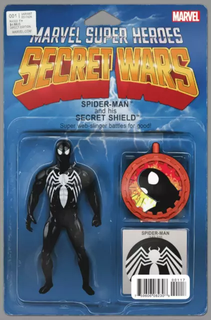 SECRET WARS #1 CHRISTOPHER ACTION FIGURE VARIANT COVER New Bagged and Boarded