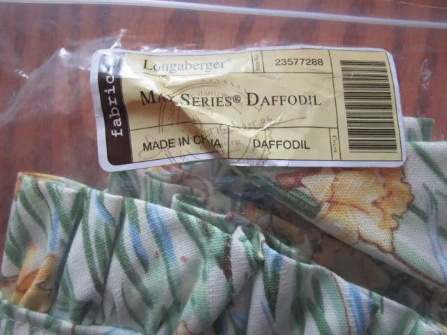 Longaberge  Basket Liner 23577288 DAFFODIL ~ New! 2