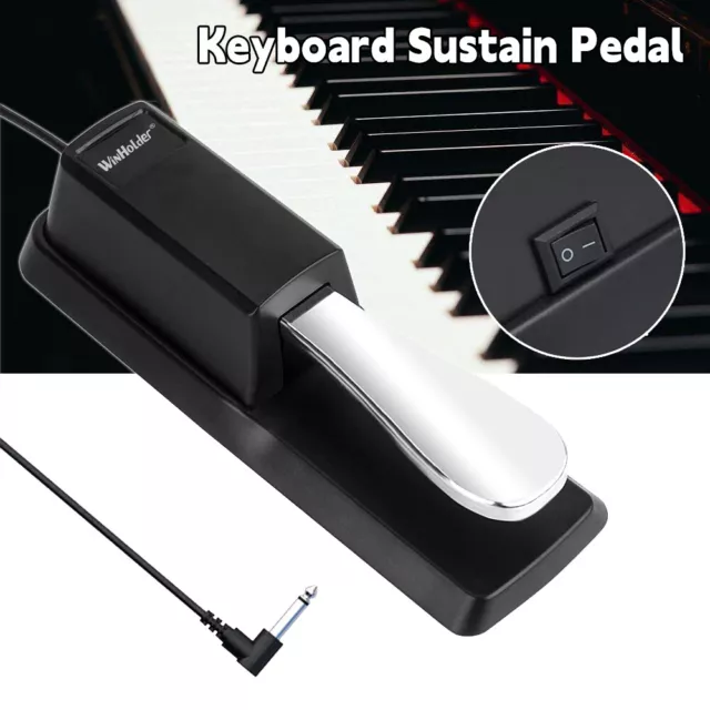 Universal Sustain Pedal Foot Switch For Yamaha Casio Electronic Keyboard Piano