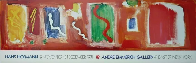 Vintage 1974 Hans Hofmann Andre Emmerich Gallery NY Exhibition Poster RARE!