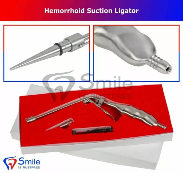 Hemorrhoid Suction Ligator Str Angle Avec 100 Latex Rabat - Super Chirurgical
