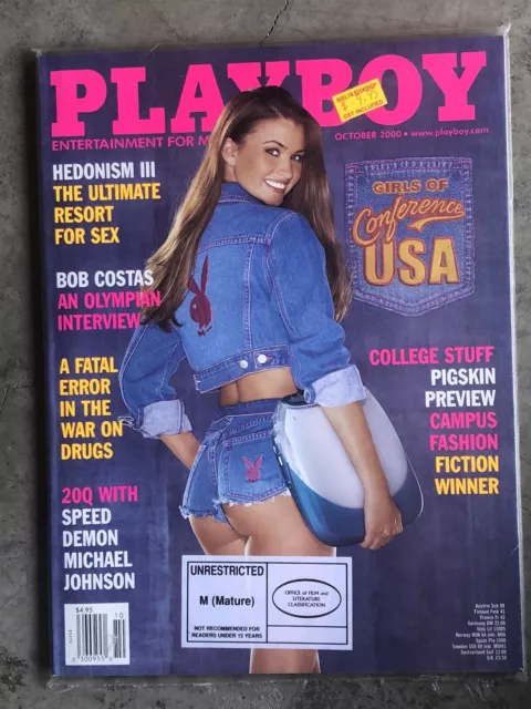 Playboy Magazine October 2000  Ltd Stock Sealed Girls Of Conference USA 🇺🇸