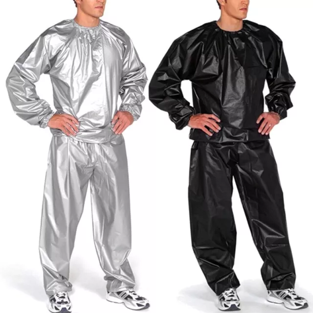 Heavy Duty Sauna Sweat Suit Exercise Gym Suit Fitness Weight Loss Anti-Rip