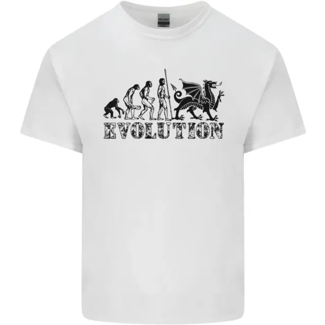 Evolution of Welsh Rugby Player Union Funny Mens Cotton T-Shirt Tee Top