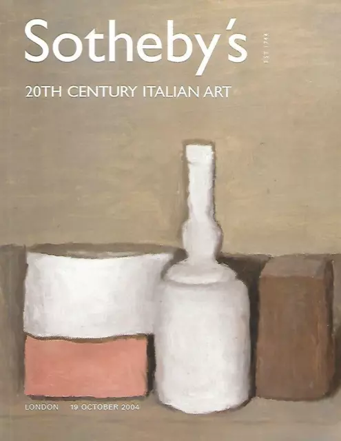 Sotheby's 20th Century Italian Art London Auction Catalog 2004