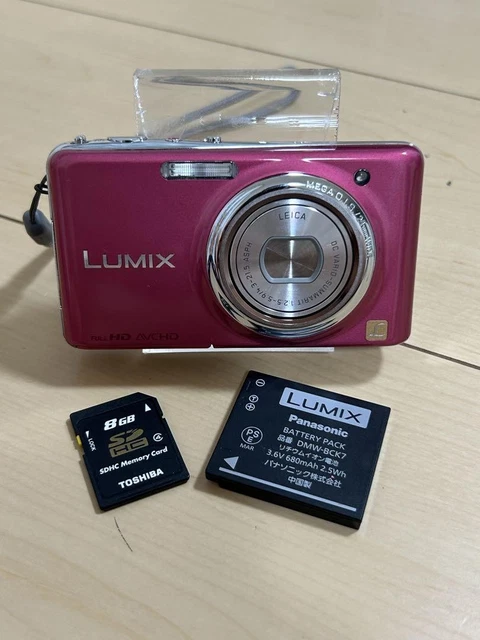 PANASONIC LUMIX FX77 Digital Camera Glamorous Pink Used