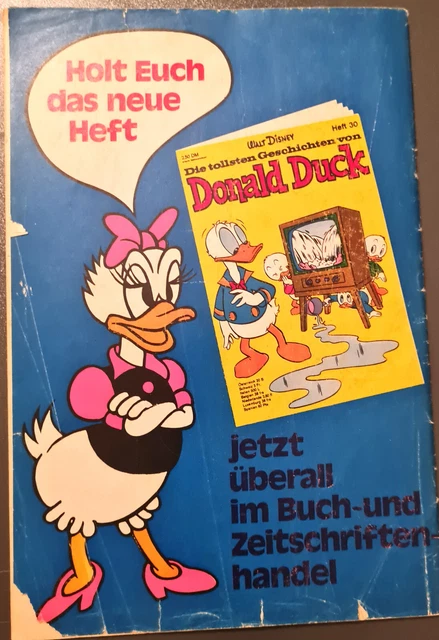 Micky Maus Comic Heft Nr.31 mit SB+GS+Beilage Wimpel 1972 (248 3