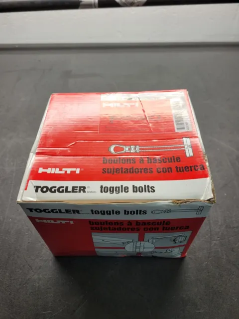 Hilti Toggler 00066364 Toggle Bolts.    Box of 50.