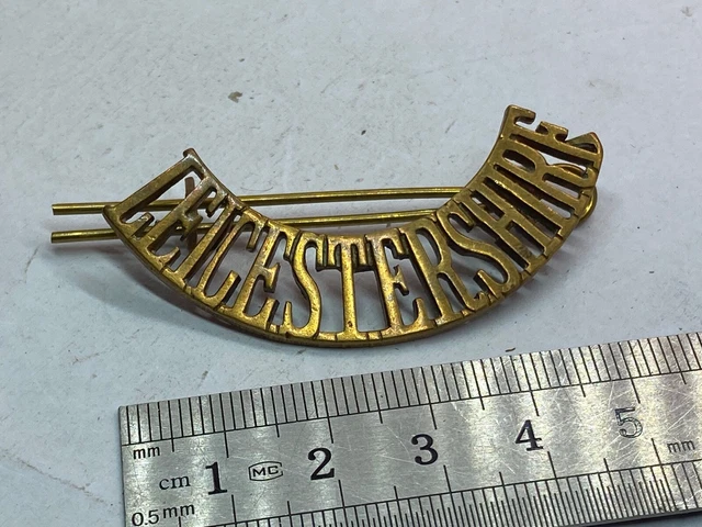 Mostrine Spalline Originali British Army Leicestershire Regiment – Seconda Guerra Mondiale