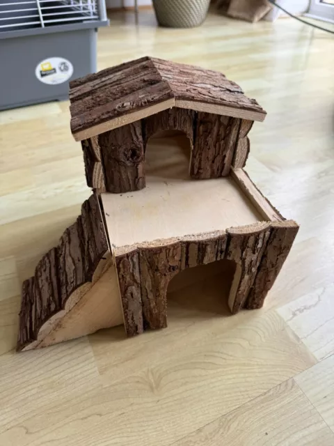 Trixie Hamster Small Animal Wooden House Burrow