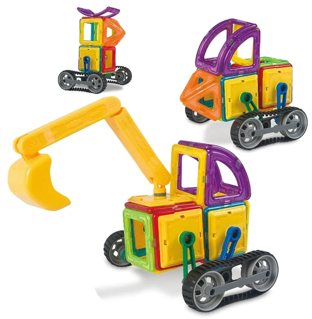 Magnetic constructor 48 psc., excavator