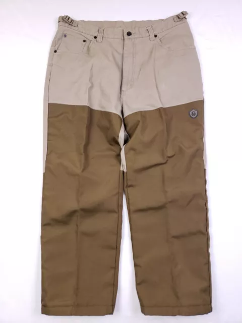 Game Winner Brush Pants Mens Large 36x26  Tan Outdoors Field Hunting Hiking