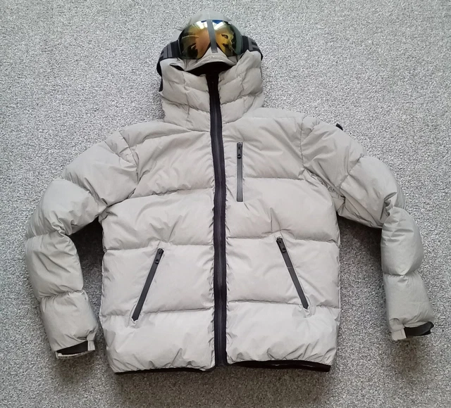 MENS AI RIDERS On The Storm Bomber Rain Jacket Size M Hooded Blue