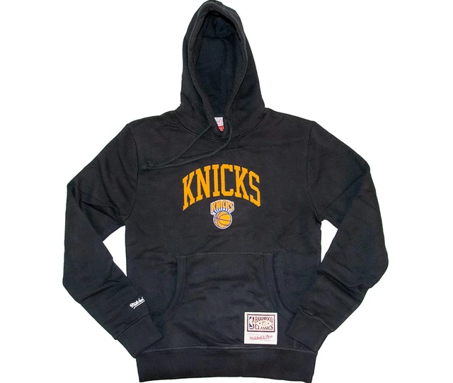 Mitchell & Ness Hwc Arch Logo Felpa con Cappuccio New York Knicks Nuovo