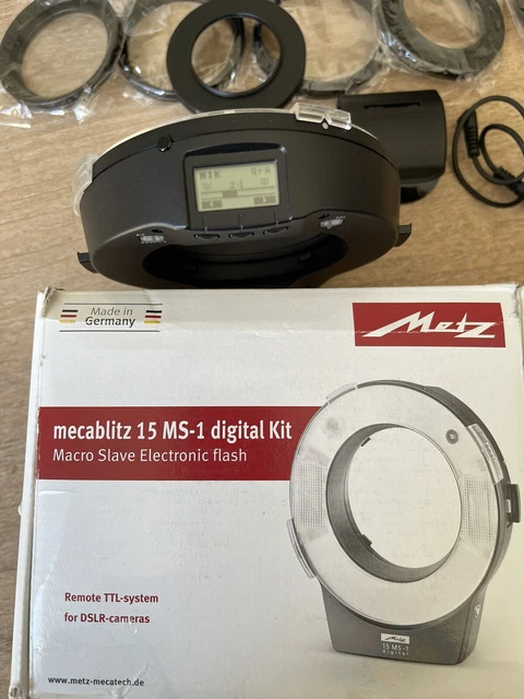Metz Mecablitz Ring Light Wireless Digital Macro Flash 15 MS-1 Digital Kit