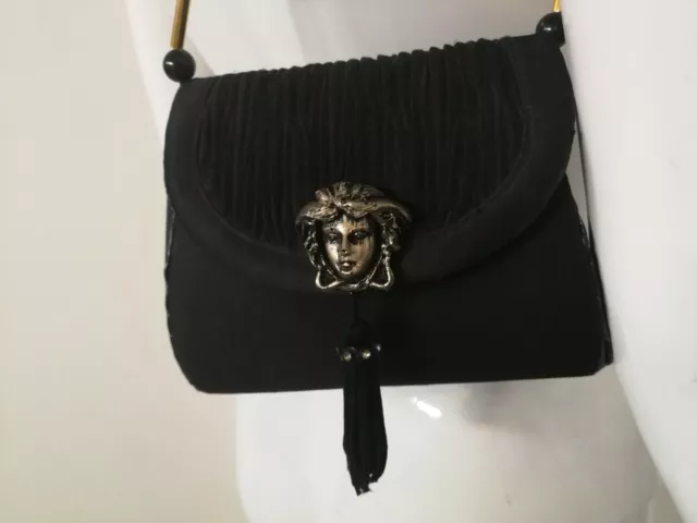 vintage woman mini handle shoulder bag original fashion iconic brand meduse gold 3