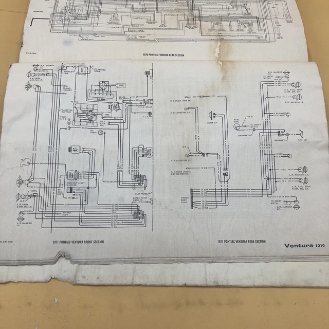 19711975 CHILTON’S MOTOR/AGE Wiring Diagrams Guide Sheets Pontiac
