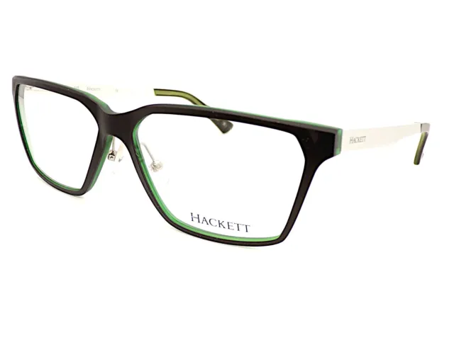 Gafas de lectura Hackett negro mate sobre verde para hombre lectores 58 mm HEK1156 074