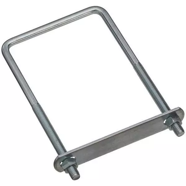 5 Pk Steel Zinc Plated 3/8" Dia 4" Wide X 7" long Square U Clamp U Bolt N222406