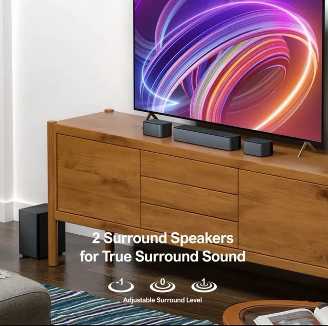 5.1 DOLBY ATMOS Soundbar WITH Subwoofer, 410W, 3D Surround Sound