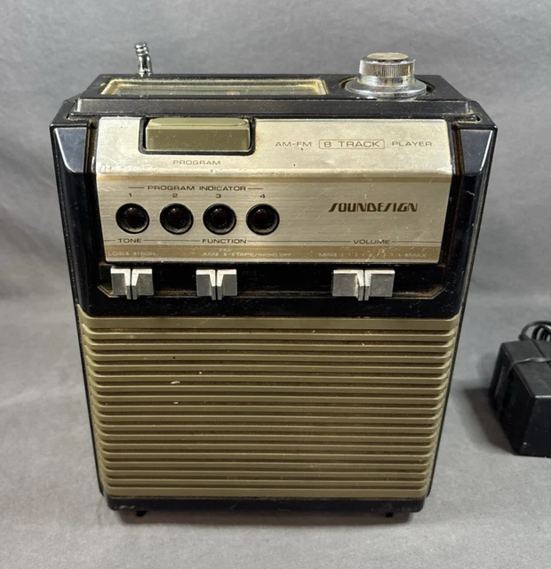 VINTAGE H-2000 PIONEER 8 Track Player w/AM FM Radio For Parts or
