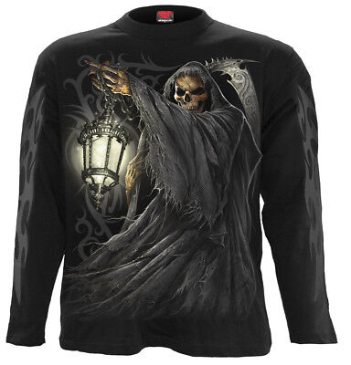 SPIRAL DIRECT DEATH LANTERN Long Sleeve T-Shirt,Reaper/Biker/Skull/Goth/Gothic