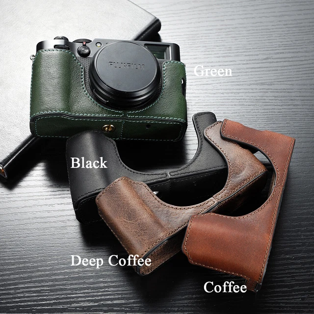 Handmade Real Leather Camera Case Half Body For Fujifilm X100V X100F X100S X100T