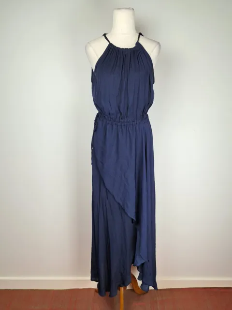 Witchery Womens Dress Size 10 Midi Navy Blue Formal Event Occasion Party