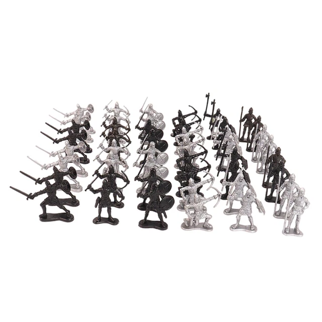 48  / Satz Mini Realistische Soldat Statue Spielzeug Spielset Für Jungen